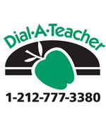 dial-a-teacher logo with phone number